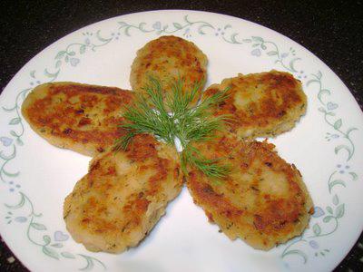 Cutlets from mashed potatoes