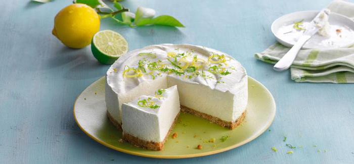 Lemon cheesecake: simple and delicious recipes with a photo