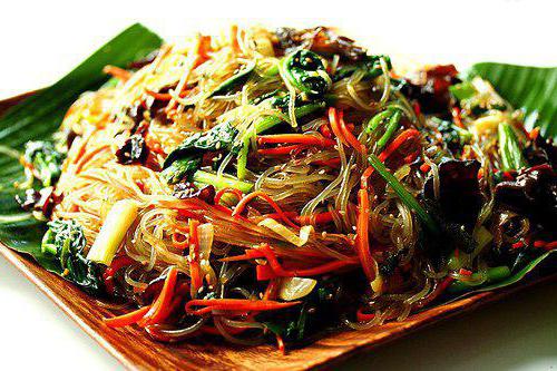 Salad with rice noodles. Rice noodle salad: recipe