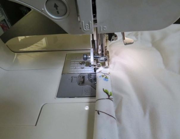 sewing bed linen own hands