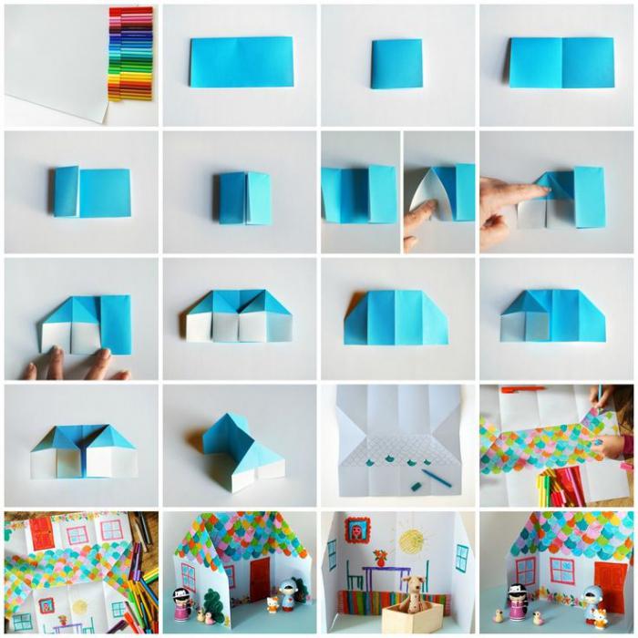 Origami for children 4-5 years: schemes and ideas