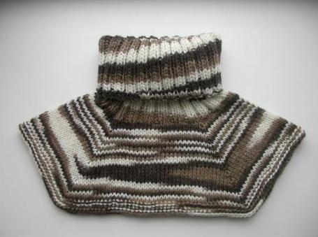Scarf-shirtlet-knitting needles - a fashion accessory for a cold winter