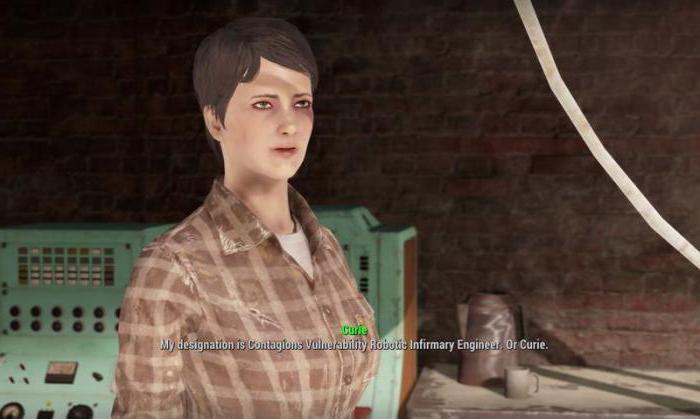 Companions in Fallout 4. Curie and her desire to become human