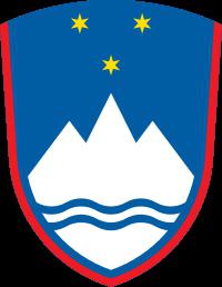 Coat of arms and the flag of Slovenia