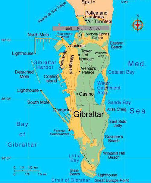 Where is Gibraltar? Brief description of the state